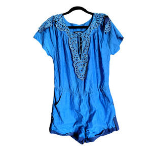 KAS New York Blue short romper